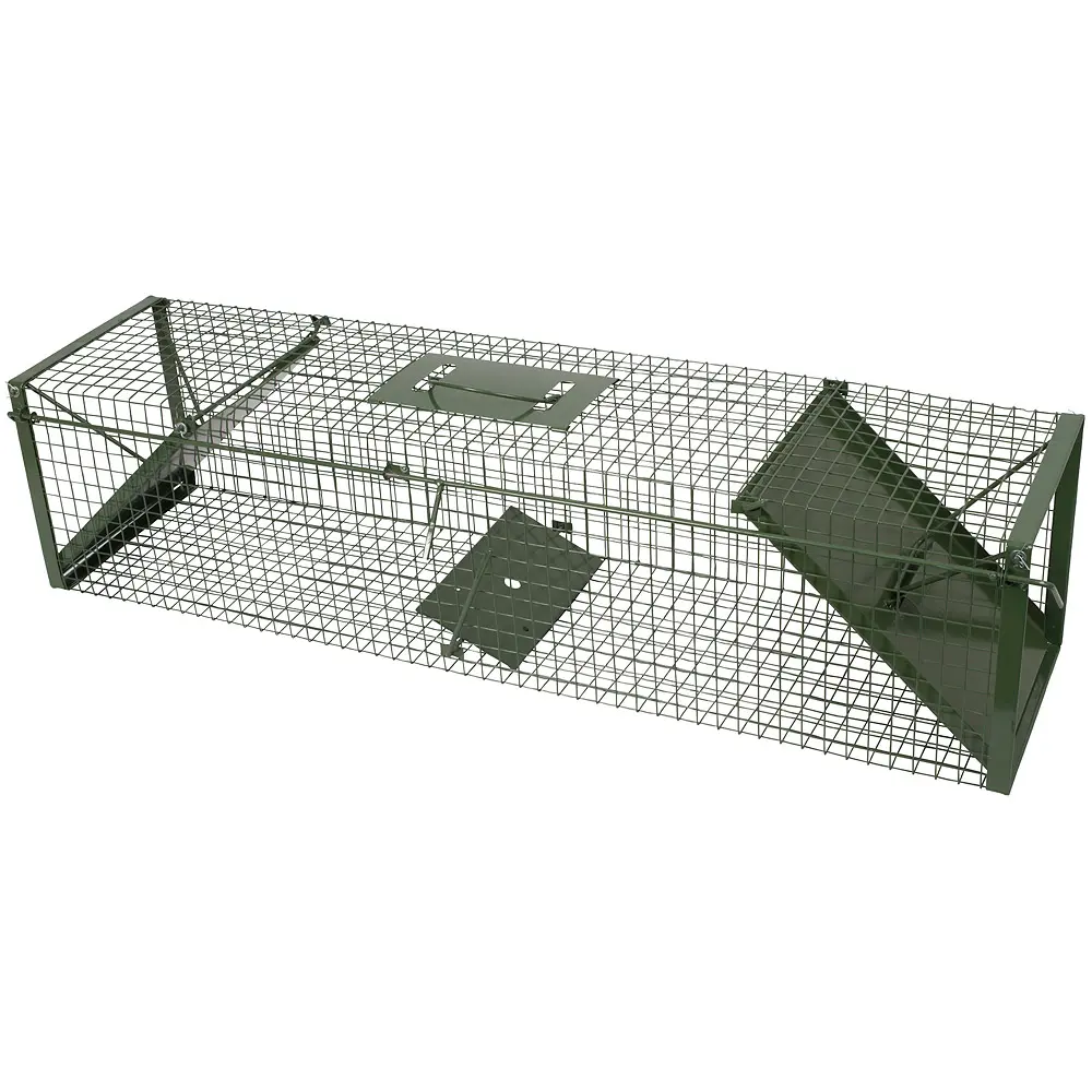 Vangkooi 100x24x24cm, 2 openingen groen