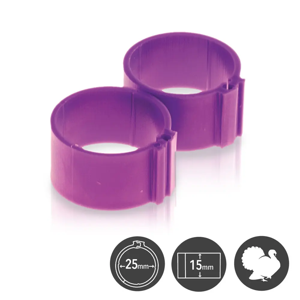 Pluimveering 25 mm (25 stuks per zakje)