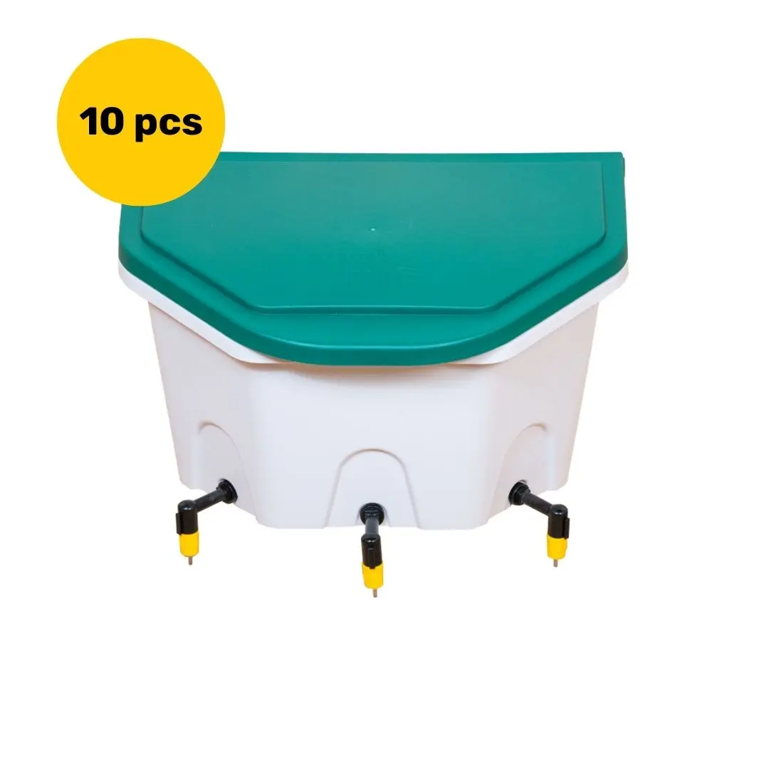 10 stuks AviAqua 8L drinker + 3 drinking nipples