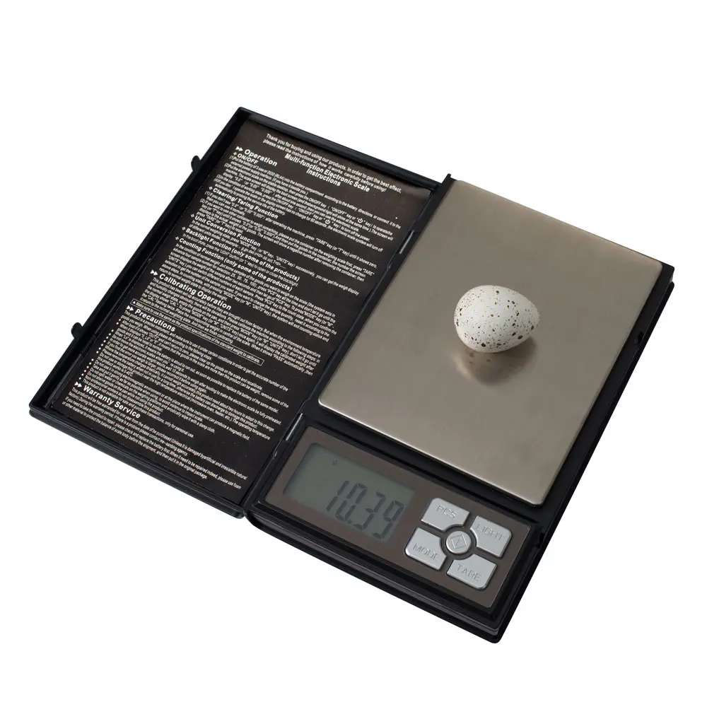 Weegschaal digitaal 0.01 gram zwart