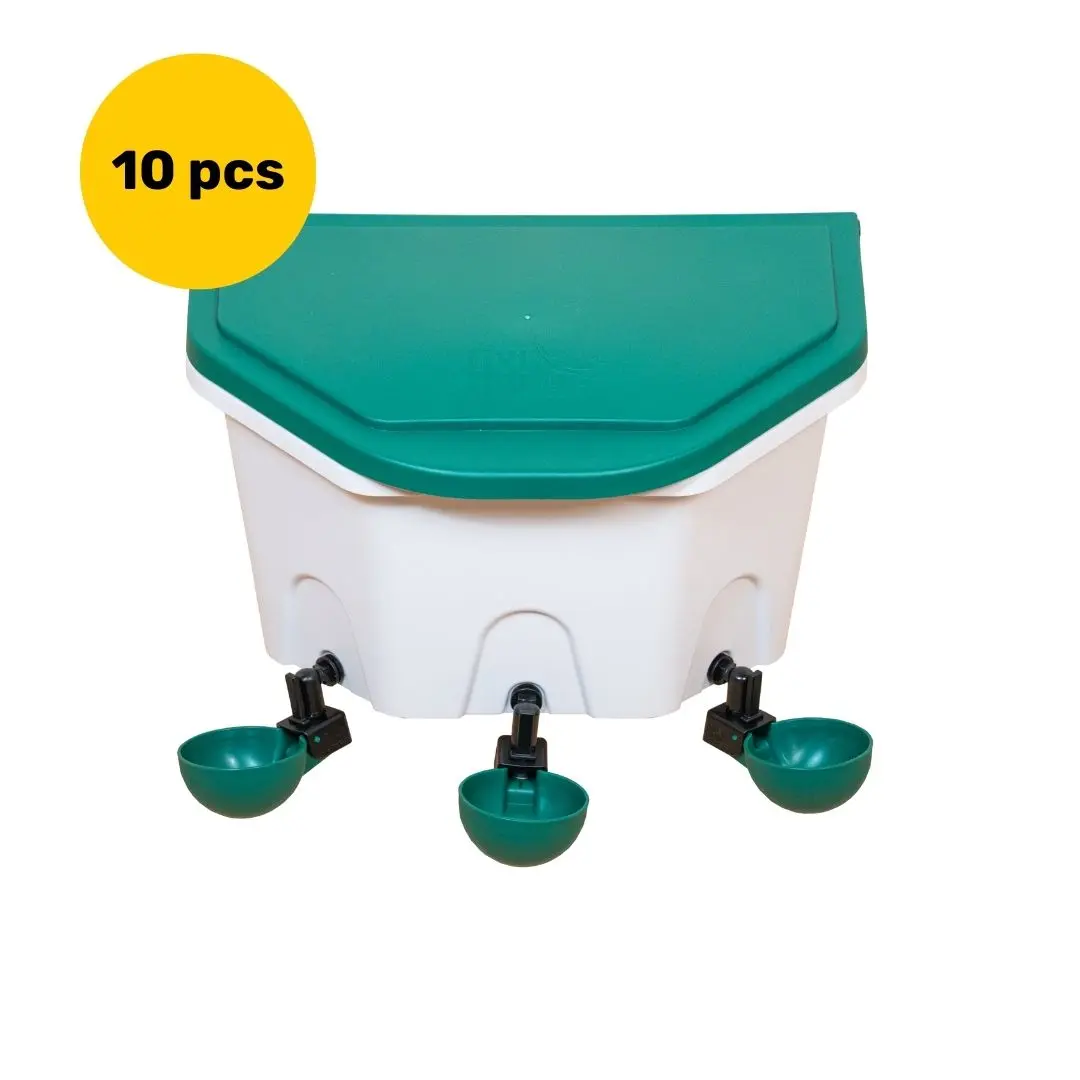 10 stuks AviAqua 8L drinker + 3 swingcups