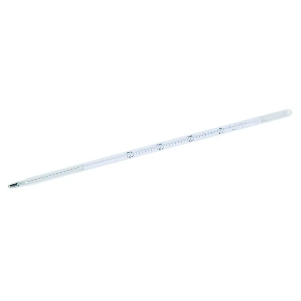 Thermometer lang model 30 cm (alcohol blauw)